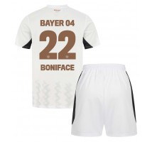 Bayer Leverkusen Victor Boniface #22 Koszulka Wyjazdowa dzieci 2024-25 Krótki Rękaw (+ krótkie spodenki)